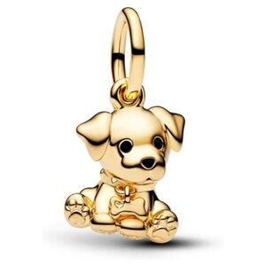 Gold Labrador Dog Charm Pendant
